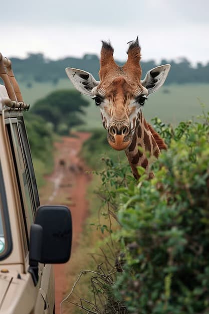Upclose Image of a Giraffe